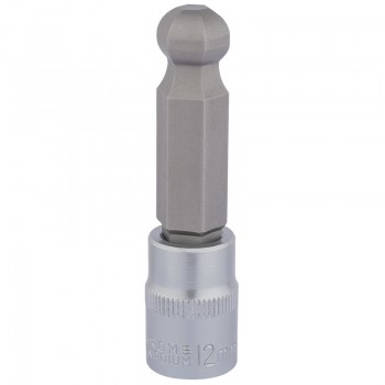 Ball End Hexagonal Socket Bits, 3/8&rdquo; Sq. Dr., 12mm