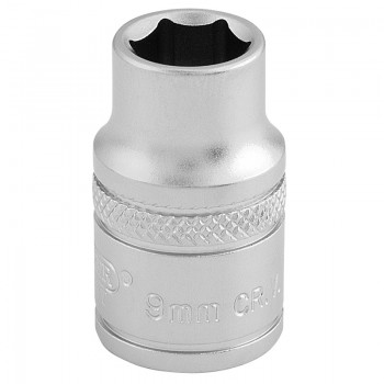 6 Point Metric Socket, 3/8&rdquo; Sq. Dr., 9mm