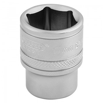 6 Point Metric Socket, 3/8&rdquo; Sq. Dr., 17mm
