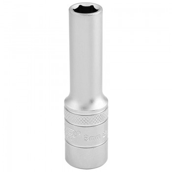 6 Point Metric Deep Socket, 3/8” Sq. Dr., 8mm 6 Point Metric Deep Socket, 3/8” Sq. Dr., 8mm