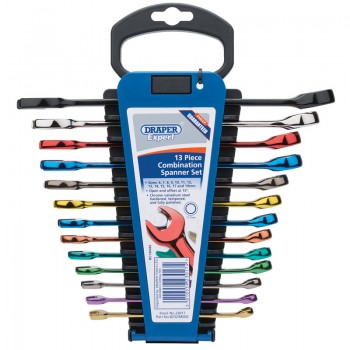 Draper Expert HI-TORQ® Metric Coloured Combination Spanner Set (13 Piece)