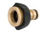 Brass and Rubber Tap Connector, 1/2 - 3/4”