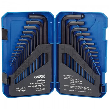 Metric/Imperial Combined Long Pattern Hexagon Key Set (30 Piece)
