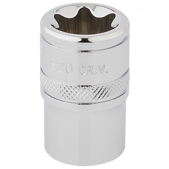 Draper TX-STAR® Socket, 1/2&rdquo; Sq. Dr., E20
