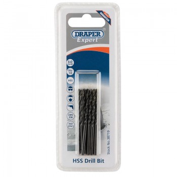 HSS Drill Bit, 3.0mm (Pack of 10)