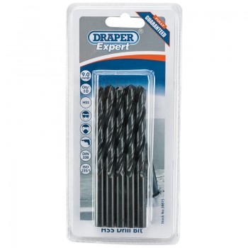 HSS Drill Bit, 9.0mm (Pack of 10) HSS Drill Bit, 9.0mm (Pack of 10)