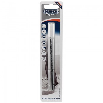 HSS Extra Long Drill Bit, 4.0 x 119mm HSS Extra Long Drill Bit, 4.0 x 119mm
