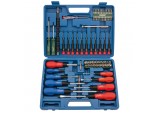 Screwdriver, Socket and Bit Set, Blue (70 Piece)