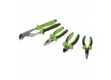 Soft Grip Pliers Set, Green (4 Piece)