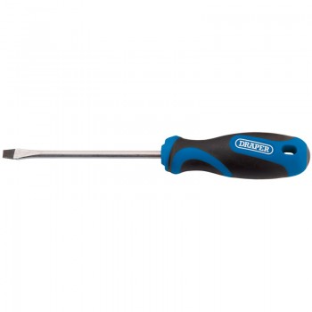 Soft Grip Plain Slot Screwdriver, 5.0 x 100mm