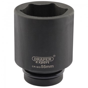 Expert HI-TORQ® 6 Point Deep Impact Socket, 1” Sq. Dr., 55mm Expert HI-TORQ® 6 Point Deep Impact Socket, 1” Sq. Dr., 55mm