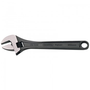 Crescent-Type Adjustable Wrench with Phosphate Finish, 250mm