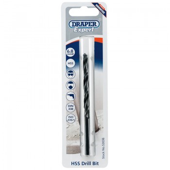 6.8mm HSS Twist Drill for 8 x 1.25 Taps 6.8mm HSS Twist Drill for 8 x 1.25 Taps