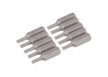 Plain Slot Insert Bit, 3mm, 1/4&rdquo; Hex, 25mm Long (Pack of 10)