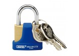 Solid Brass Padlock and 2 Keys with Hardened Steel Shackle and Bumper, 32mm