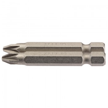 PZ Type Insert Bit, 1/4&rdquo; Hex, 50mm Long, No.2 (Pack of 2)