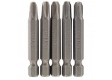 Cross Slot Insert Bit, 1/4&rdquo; Hex, 50mm Long, No.3 (Pack of 5)