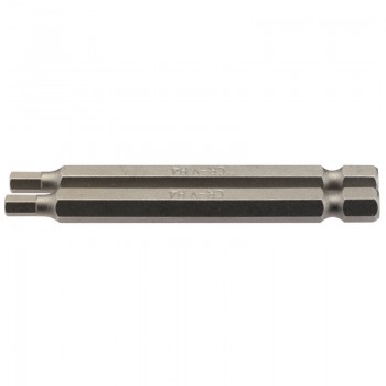 Hexagonal Insert Bit, 4mm, 1/4&rdquo; Hex, 75mm Long (Pack of 2)