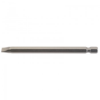 Plain Slot Insert Bit, 6.5mm, 1/4&rdquo; Hex, 100mm Long (Pack of 1)