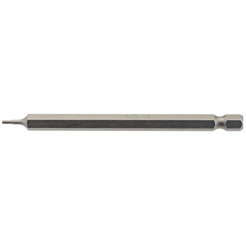 Hexagonal Insert Bit, 1.5mm, 1/4&rdquo; Hex, 100mm Long (Pack of 1)