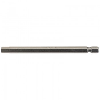 Hexagonal Insert Bit, 6mm, 1/4&rdquo; Hex, 100mm Long (Pack of 1)