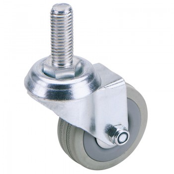 Swivel Bolt Fixing Rubber Castor, 75mm Diameter, S.W.L. 70kg