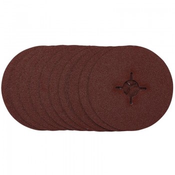 Fibre Sanding Discs, 115mm, 60 Grit, (Pack of 10)