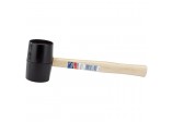 Hardwood Shaft Rubber Mallet, 620g/24oz