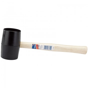 Hardwood Shaft Rubber Mallet, 800g/32oz