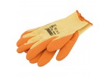 Heavy Duty Latex Coated Work Gloves, Extra Large, Orange