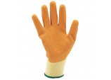 Heavy Duty Latex Coated Work Gloves, Large, Orange