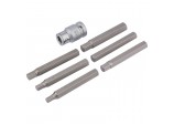 Hexagon Bit Set and Holder, 1/2&rdquo; Sq. Dr., 6 - 12mm (7 Piece)