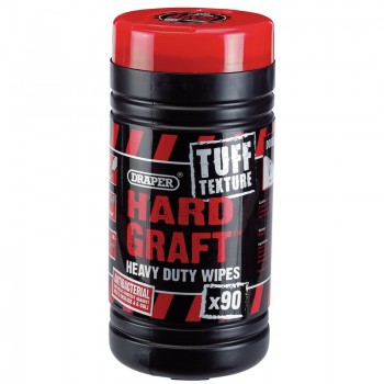 Draper ’Hard Graft’ Tuff Texture Heavy Duty Wipes (Tub of 90) Draper ’Hard Graft’ Tuff Texture Heavy Duty Wipes (Tub of 90)