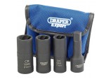 Wheel Nut Double Impact Socket Kit, 1/2” Sq. Dr. (4 Piece)