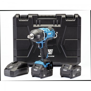 D20 20V Brushless Mid-Torque Impact Wrench, 1/2&rdquo; Sq. Dr., 400Nm, 2 x 4.0Ah Batteries, 1 x Charger